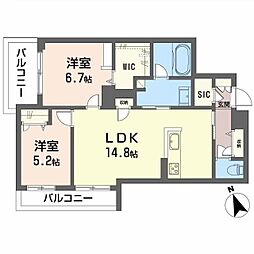 間取図画像 2LDK