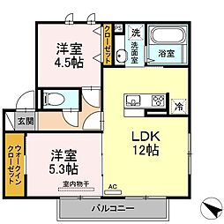 間取図画像 2LDK