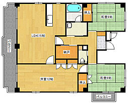 セラビル 3SLDKの間取図画像