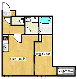 間取図画像 1LDK