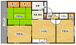 セジュール藤井 3DKの間取図画像