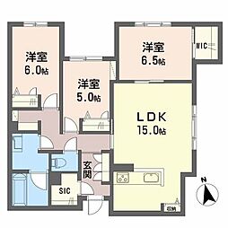 ミラベルシエロ 3LDKの間取図画像