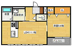CasaGrace 1LDKの間取図画像