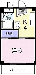 シティハイツY・S西本 1Kの間取図画像