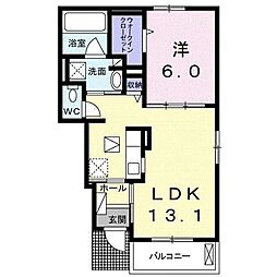 クララヴィスタ 1LDKの間取図画像