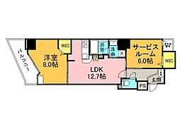 ヴィラ博丈 1SLDKの間取図画像