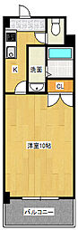 エスフォート中広通り 1Kの間取図画像