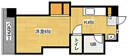 YS松本ビル 1Kの間取図画像