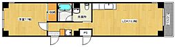 ヒルヴィスタ三滝 1LDKの間取図画像