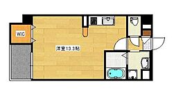 K-フィールド ワンルームの間取図画像