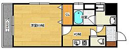 IVYSQUARE寺町 1Kの間取図画像