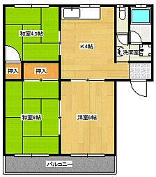 丸佐ビル 3DKの間取図画像