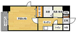 アイ・フィオーレ東原 1Kの間取図画像