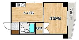 宮正商船ビル 1Kの間取図画像
