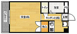 ユースハイム清水 1Kの間取図画像