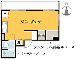 MKビル ワンルームの間取図画像