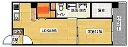 小町グランデ 1LDKの間取図画像