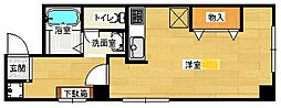 リバーウォーク広瀬 1Kの間取図画像