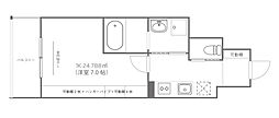 FORTUNA曙 1Kの間取図画像