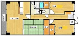 ユアコート己斐本町 3LDKの間取図画像