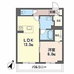 CasaGloriaEncanto 1LDKの間取図画像