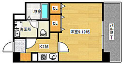 第24友建ビル 1Kの間取図画像
