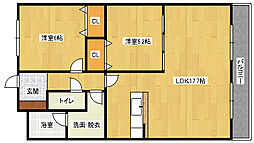 プロスペリティナカムラ 2LDKの間取図画像