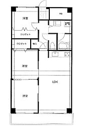 コープ野村本川 3LDKの間取図画像