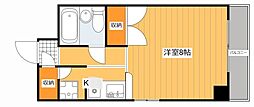 シャンティ・ハイツ 1Kの間取図画像