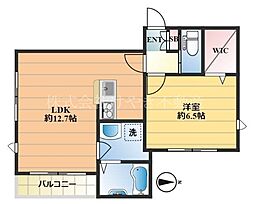 グランツビューノ 1LDKの間取図画像