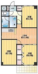アネックス高島平 3LDKの間取図画像