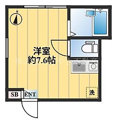 KEYAKI RESIDENCE ワンルームの間取図画像