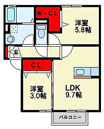 グランジュデ A棟 1階
