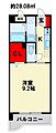 エヴァーグリーンM2階3.5万円