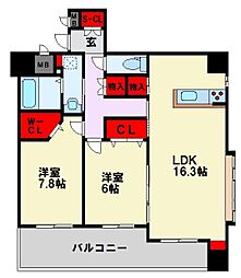 間取図画像 2LDK