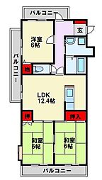 間取図画像 3LDK