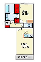 間取図画像 1LDK