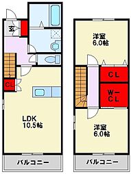 ヴェルジュ桃園公園パークスイート　B棟 2階/-