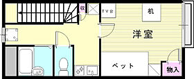 レオパレス新神戸  ｜ 兵庫県神戸市中央区熊内町5丁目12-7（賃貸アパート1K・2階・23.18㎡） その2