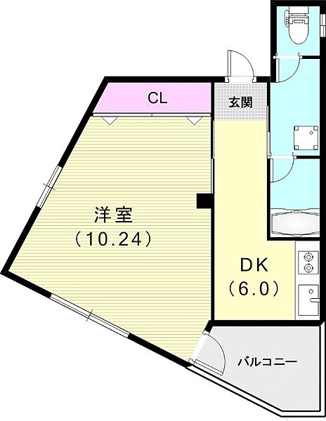 アーティスト神戸三ノ宮ビル ｜兵庫県神戸市中央区二宮町4丁目(賃貸マンション1DK・5階・35.05㎡)の写真 その2