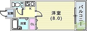 ミストラル摩耶  ｜ 兵庫県神戸市灘区都通5丁目（賃貸マンション1K・4階・22.75㎡） その2