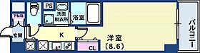 カスタリア三宮 1107 ｜ 兵庫県神戸市中央区磯辺通3丁目（賃貸マンション1K・11階・26.71㎡） その2