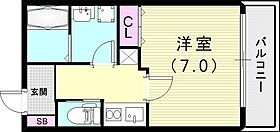 プルミエール神戸  ｜ 兵庫県神戸市北区藤原台北町7丁目8-3（賃貸アパート1K・3階・24.89㎡） その2