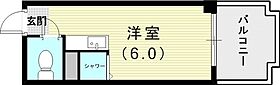 ネオダイキョー三宮  ｜ 兵庫県神戸市中央区琴ノ緒町2丁目（賃貸マンション1R・9階・13.11㎡） その2