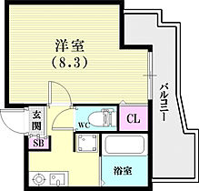 エスパシオデルコウベ  ｜ 兵庫県神戸市北区山田町下谷上字梅木谷（賃貸マンション1R・3階・25.30㎡） その2