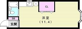 コウヅキハイツ  ｜ 兵庫県神戸市灘区箕岡通1丁目（賃貸アパート1R・2階・23.59㎡） その2