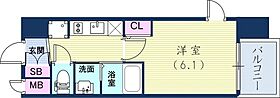 エステムコート三宮EASTIVザ・フロント  ｜ 兵庫県神戸市中央区宮本通7丁目（賃貸マンション1K・12階・20.97㎡） その2