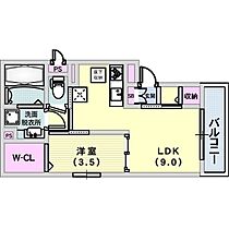 AQUILA上筒井  ｜ 兵庫県神戸市中央区上筒井通6丁目（賃貸アパート1LDK・1階・35.42㎡） その2