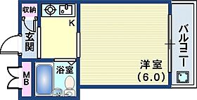 ジョイフル中山手  ｜ 兵庫県神戸市中央区中山手通6丁目7-22（賃貸マンション1K・4階・16.07㎡） その2