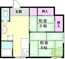 佐々木マンション  ｜ 兵庫県芦屋市岩園町1-9（賃貸マンション2K・3階・30.84㎡） その2